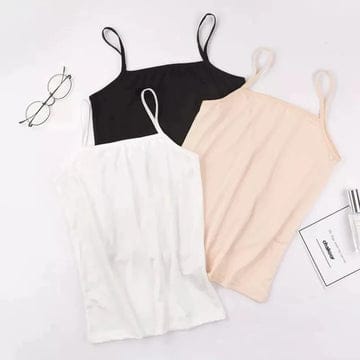 PACK OF 3 COTTON CAMISOLE