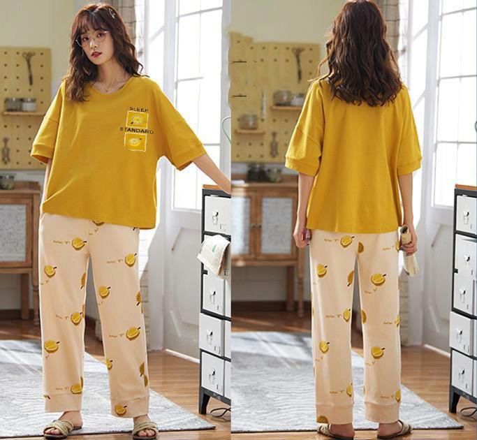 mustard sleep standard Woman Pajama Set