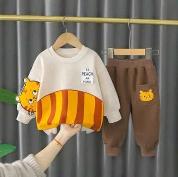 YELLOW CAT KIDS WINTER PANEL TRACKSUIT