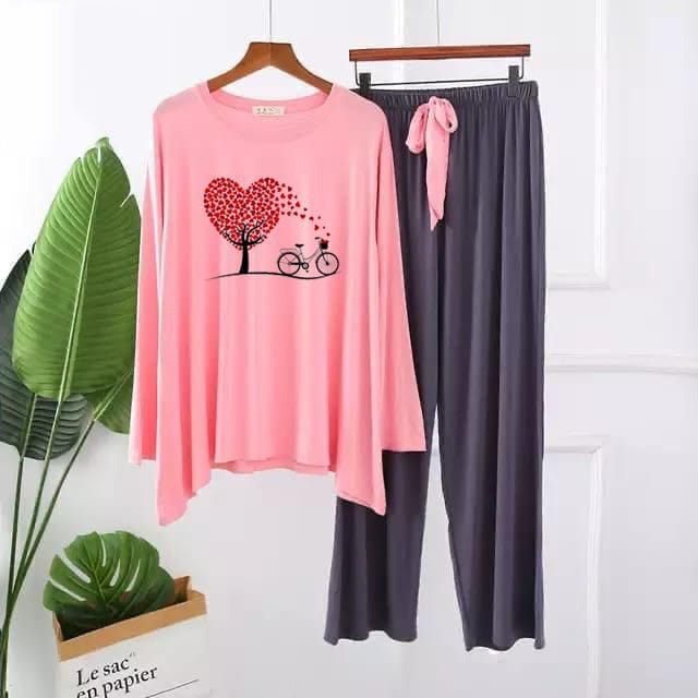 HEART PRINTED LOUNGEWEAR