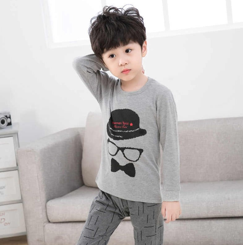 GRY GLASESS PRINTED KIDS WEAR